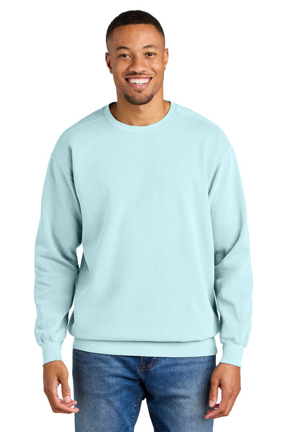 Custom Embroidered Comfort Colors Sweatshirts in Chambray