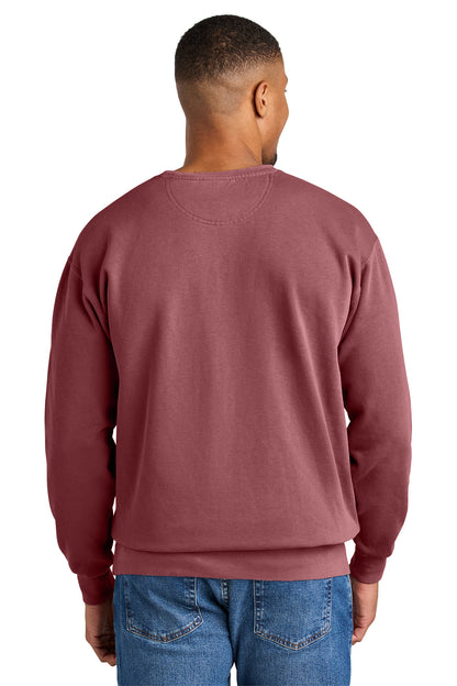 Custom Embroidered Comfort Colors Sweatshirts in Crimson