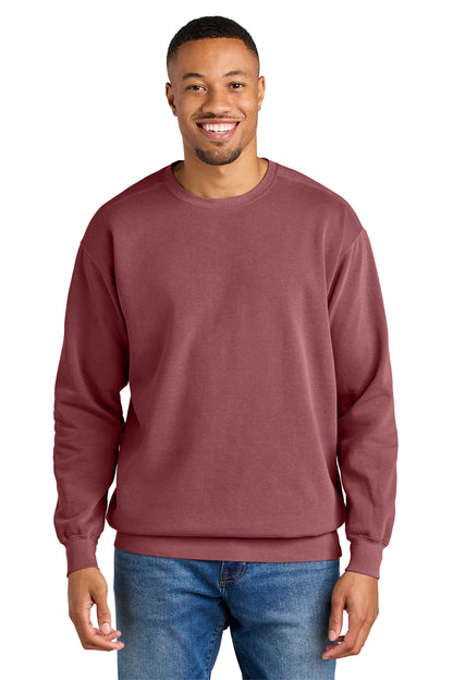 Custom Embroidered Comfort Colors Sweatshirts in Crimson