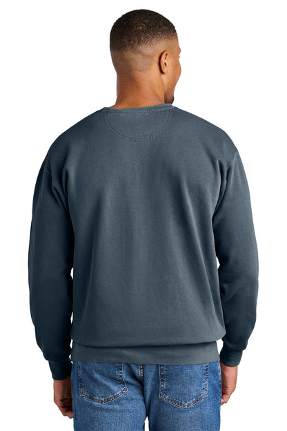 Custom Embroidered Comfort Colors Sweatshirts in Denim