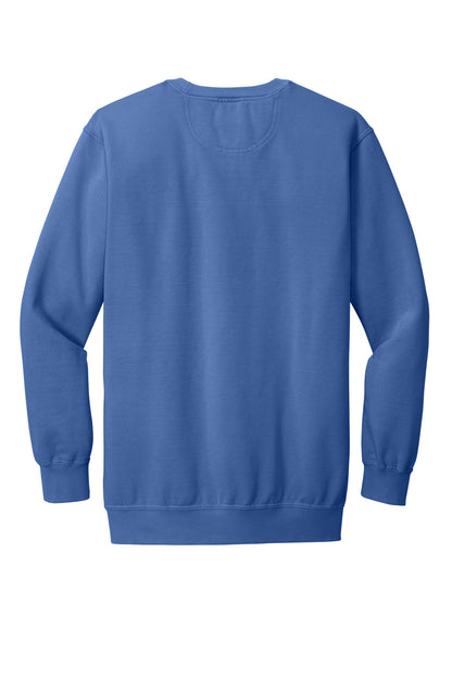 Custom Embroidered Comfort Colors Sweatshirts in Flo Blue