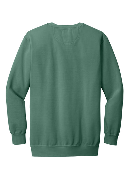 Custom Embroidered Comfort Colors Sweatshirts in Light Green