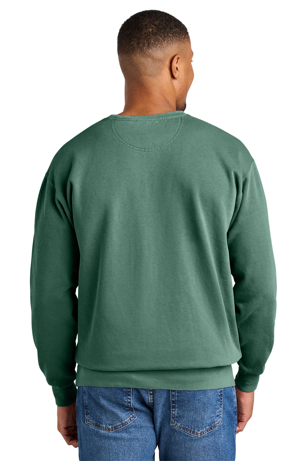 Custom Embroidered Comfort Colors Sweatshirts in Light Green