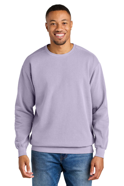 Custom Embroidered Comfort Colors Sweatshirts in Orchid