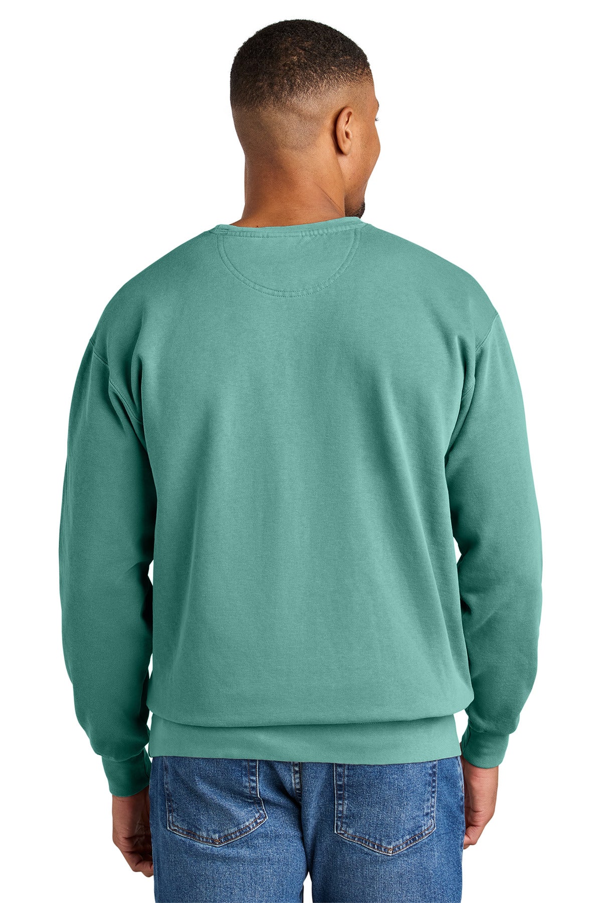 Custom Embroidered Comfort Colors Sweatshirts in Seafoam