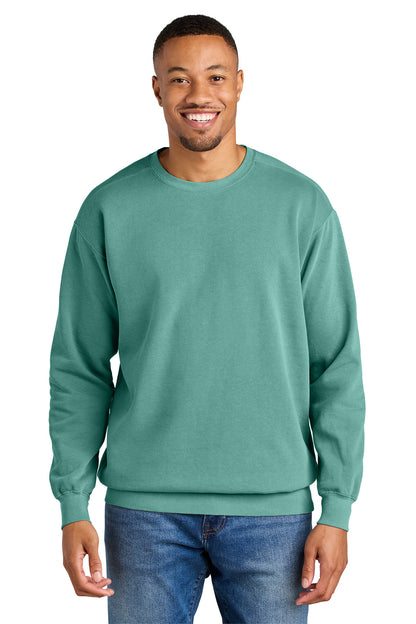 Custom Embroidered Comfort Colors Sweatshirts in Seafoam