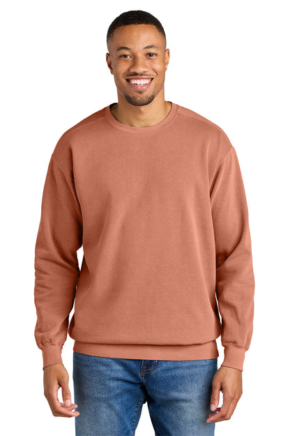 Custom Embroidered Comfort Colors Sweatshirts in Terracotta