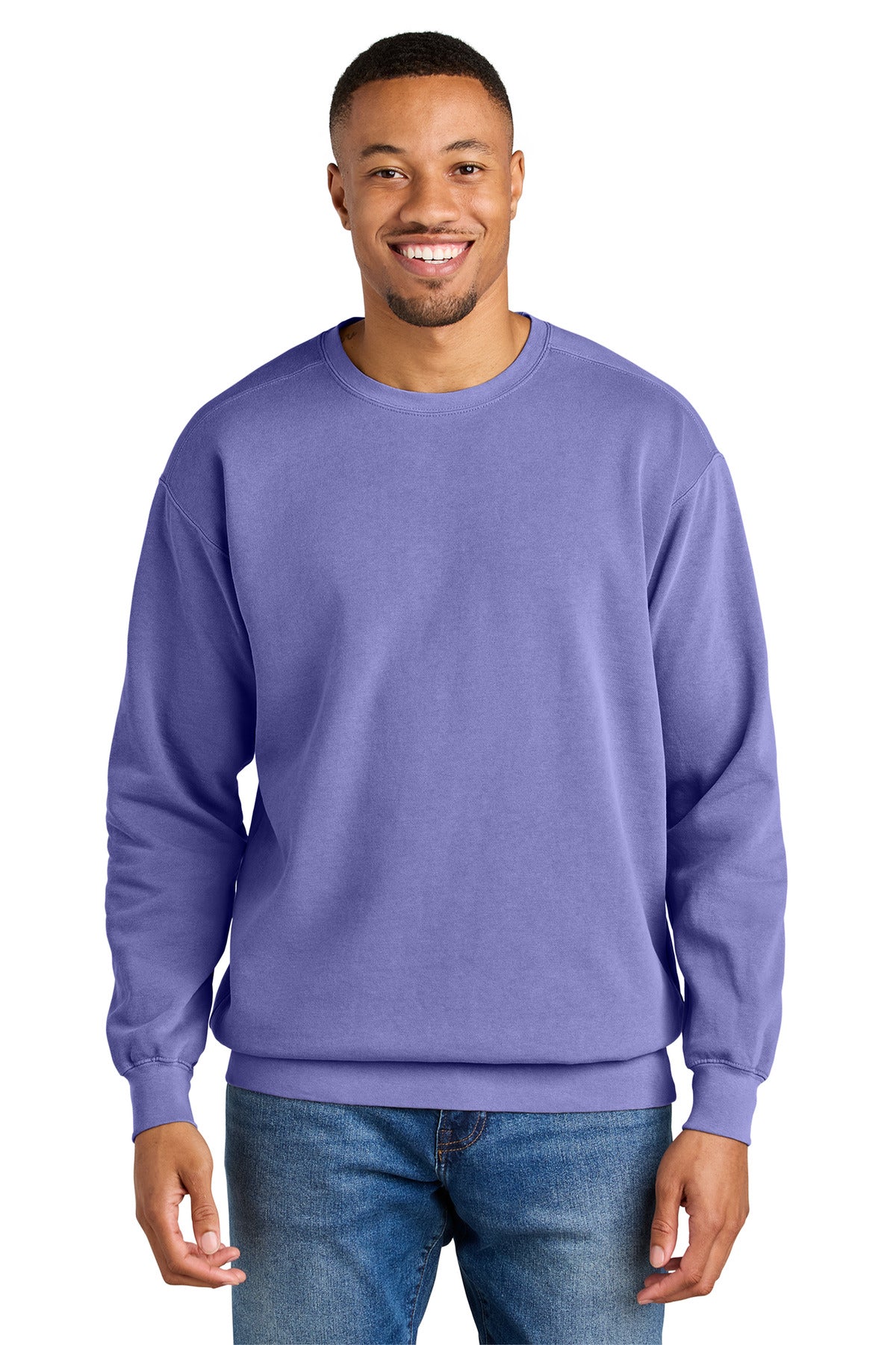 Custom Embroidered Comfort Colors Sweatshirts in Violet