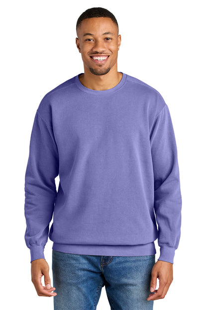 Custom Embroidered Comfort Colors Sweatshirts in Violet