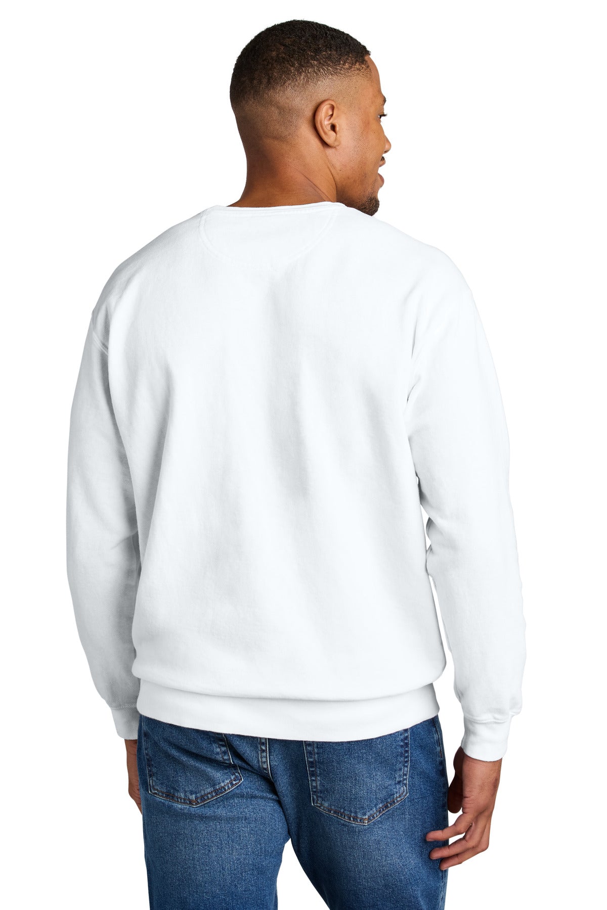 Custom Embroidered Comfort Colors Sweatshirts in White