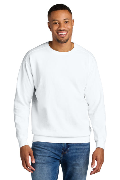 Custom Embroidered Comfort Colors Sweatshirts in White
