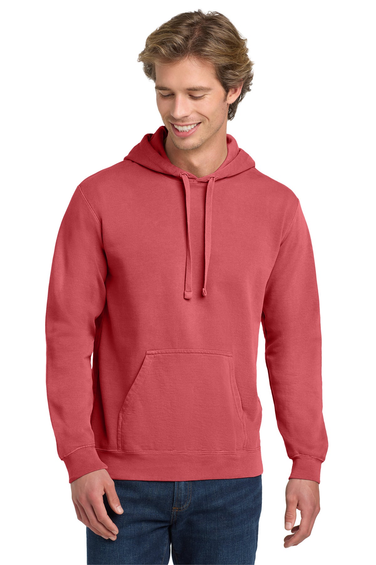 Custom Embroidered Comfort Colors Sweatshirts in Crimson