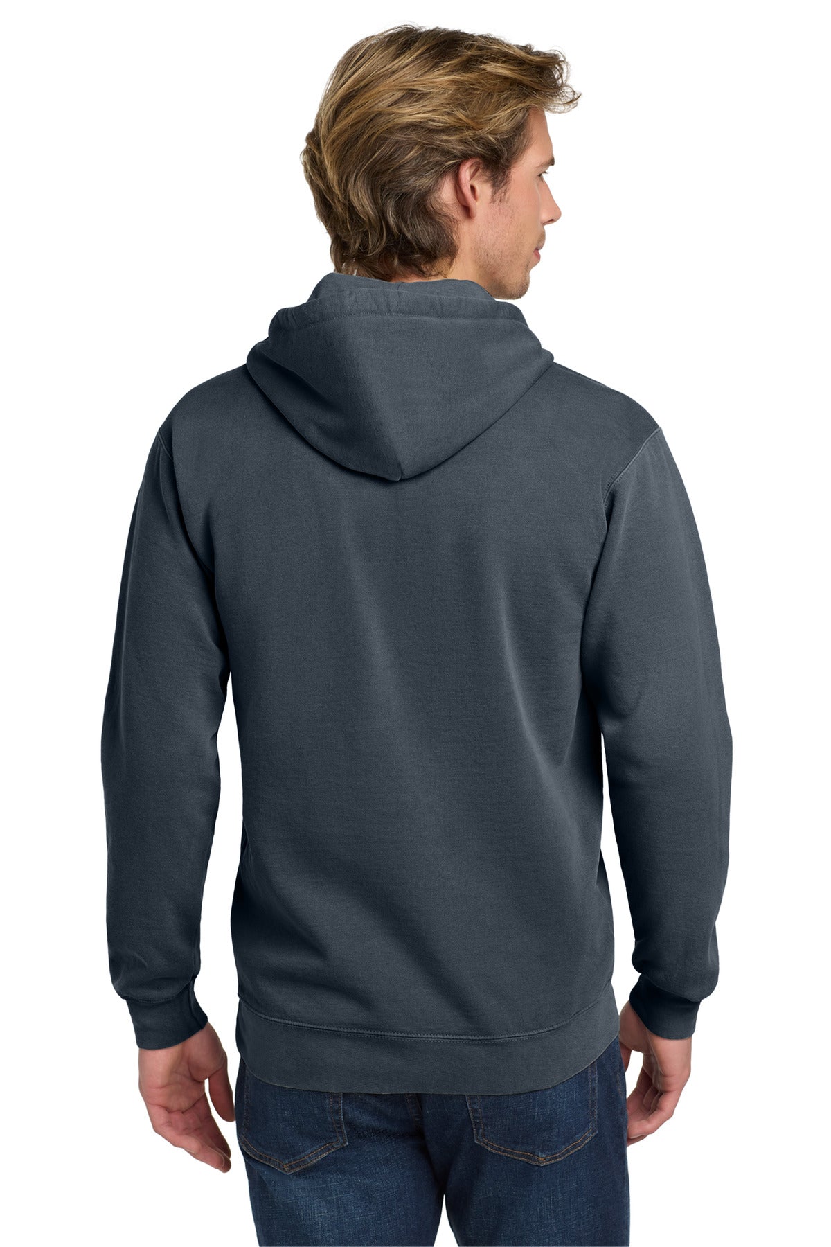 Custom Embroidered Comfort Colors Sweatshirts in Denim