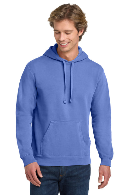 Custom Embroidered Comfort Colors Sweatshirts in Flo Blue