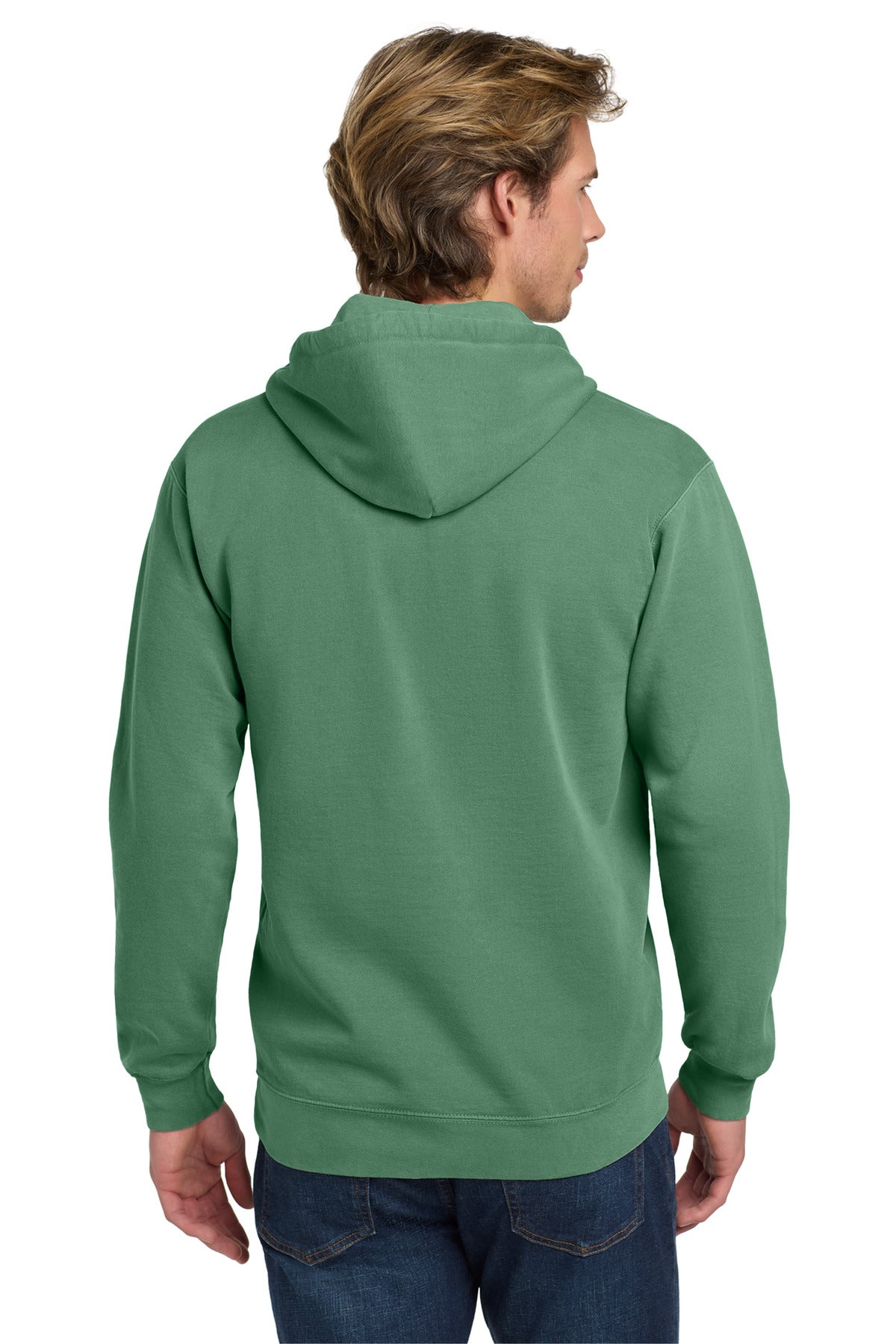 Custom Embroidered Comfort Colors Sweatshirts in Light Green