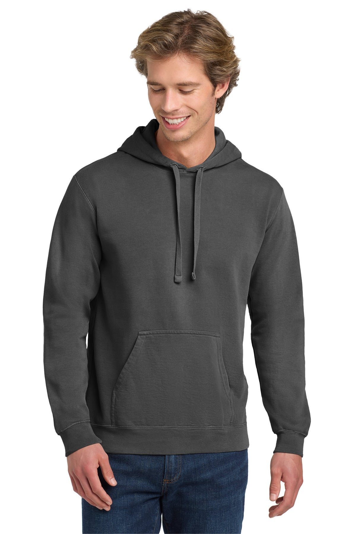 Custom Embroidered Comfort Colors Sweatshirts in Pepper