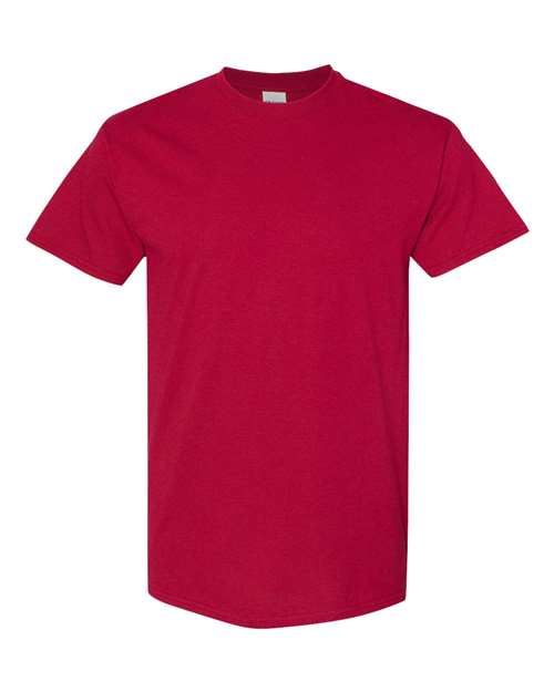 Gildan USA-Made Fine Jersey T-Shirt 5000 Cardinal Custom Embroidered Business Logo
