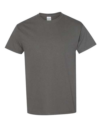 Gildan USA-Made Fine Jersey T-Shirt 5000 Charcoal Custom Embroidered Business Logo