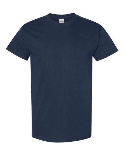 Gildan USA-Made Fine Jersey T-Shirt 5000 Navy Custom Embroidered Business Logo