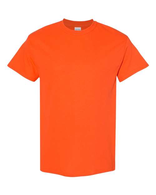 Gildan USA-Made Fine Jersey T-Shirt 5000 Orange Custom Embroidered Business Logo