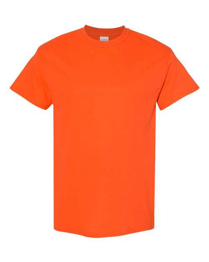 Gildan USA-Made Fine Jersey T-Shirt 5000 Orange Custom Embroidered Business Logo