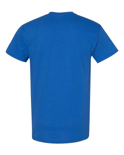Gildan USA-Made Fine Jersey T-Shirt 5000 Royal Custom Embroidered Business Logo