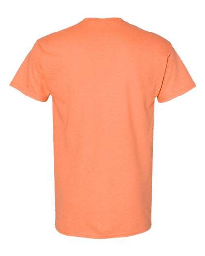 Gildan USA-Made Fine Jersey T-Shirt 5000 Tangerine Custom Embroidered Business Logo