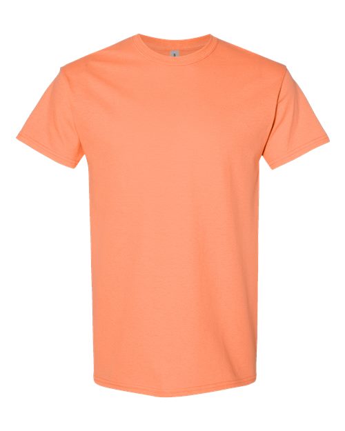 Gildan USA-Made Fine Jersey T-Shirt 5000 Tangerine Custom Embroidered Business Logo