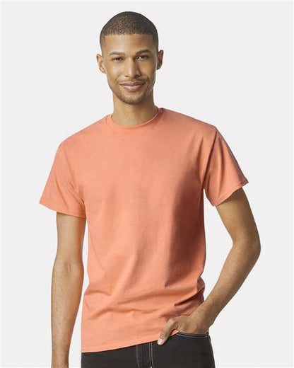 Gildan USA-Made Fine Jersey T-Shirt 5000 Sunset Custom Embroidered Business Logo