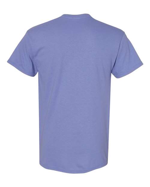 Gildan USA-Made Fine Jersey T-Shirt 5000 Violet Custom Embroidered Business Logo
