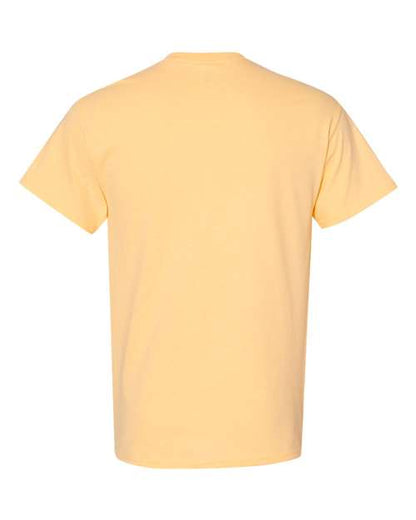 Gildan USA-Made Fine Jersey T-Shirt 5000 Yellow Haze Custom Embroidered Business Logo