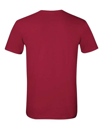 Gildan Softstyle® T-Shirt 64000 Cardinal Red Custom Embroidered Business Logo