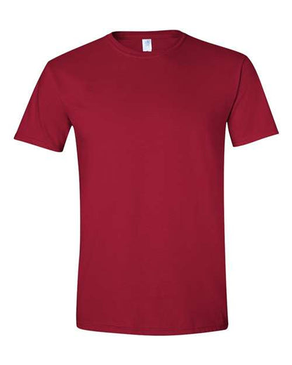 Gildan Softstyle® T-Shirt 64000 Cardinal Red Custom Embroidered Business Logo