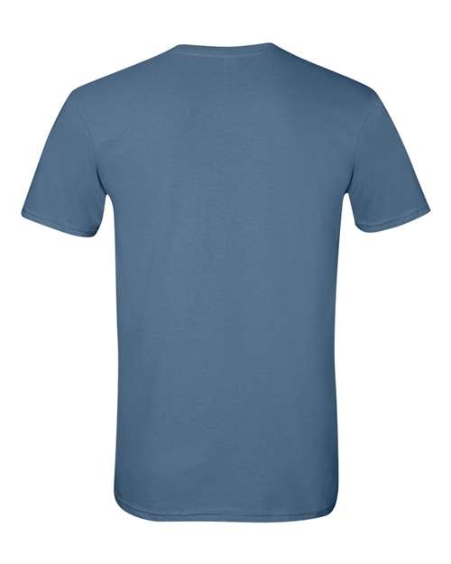 Gildan Softstyle® T-Shirt 64000 Indigo Blue Custom Embroidered Business Logo