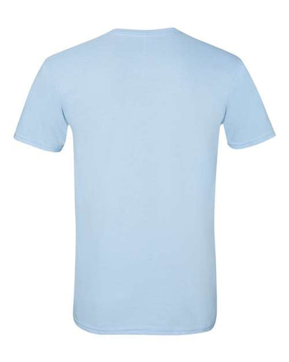 Gildan Softstyle® T-Shirt 64000 Light Blue Custom Embroidered Business Logo