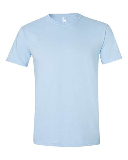 Gildan Softstyle® T-Shirt 64000 Light Blue Custom Embroidered Business Logo