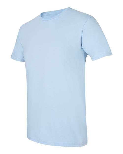 Gildan Softstyle® T-Shirt 64000 Light Blue Custom Embroidered Business Logo