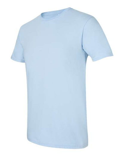 Gildan Softstyle® T-Shirt 64000 Light Blue Custom Embroidered Business Logo