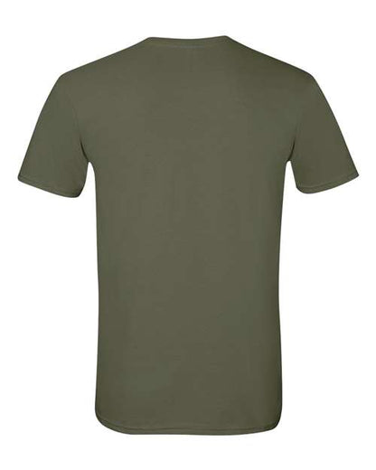 Gildan Softstyle® T-Shirt 64000 Military Green Custom Embroidered Business Logo