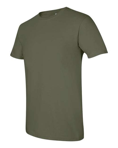 Gildan Softstyle® T-Shirt 64000 Military Green Custom Embroidered Business Logo