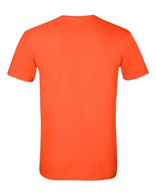 Gildan Softstyle® T-Shirt 64000 Orange Custom Embroidered Business Logo