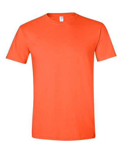 Gildan Softstyle® T-Shirt 64000 Orange Custom Embroidered Business Logo