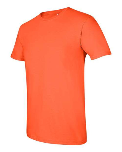 Gildan Softstyle® T-Shirt 64000 Orange Custom Embroidered Business Logo