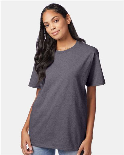 Custom Embroidered  Hanes Authentic T-Shirt 5250 Charcoal Heather