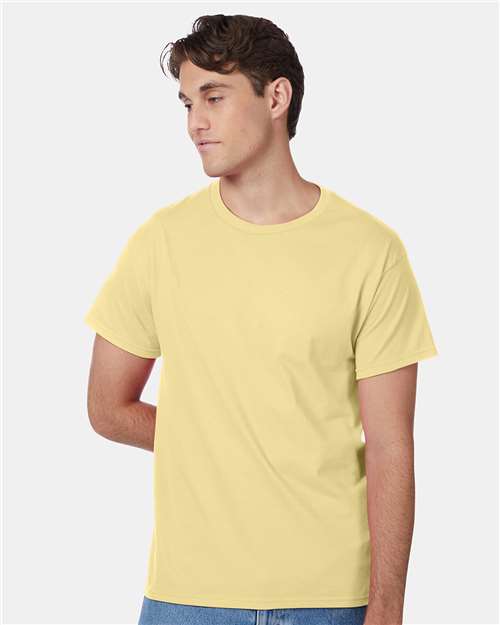 Custom Embroidered  Hanes Authentic T-Shirt 5250 Daffodil Yellow