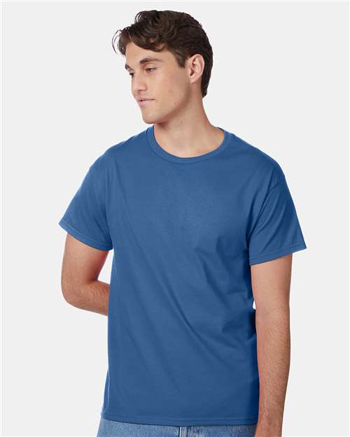 Custom Embroidered  Hanes Authentic T-Shirt 5250 Denim Blue