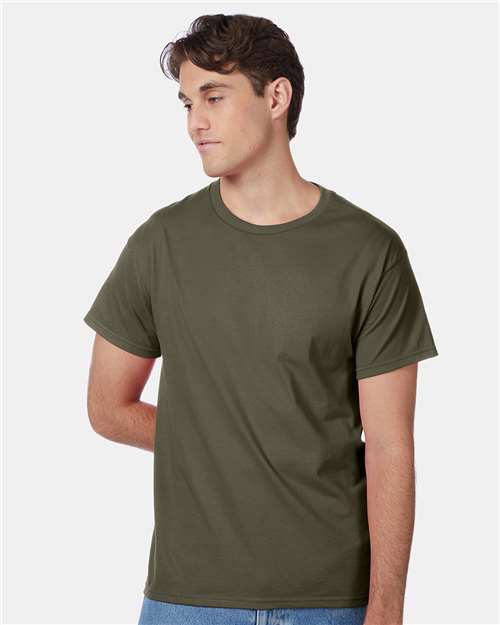 Custom Embroidered  Hanes Authentic T-Shirt 5250 Fatigue Green