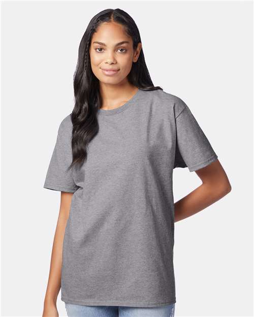 Custom Embroidered  Hanes Authentic T-Shirt 5250 Oxford Grey