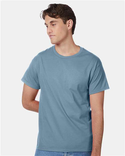 Custom Embroidered  Hanes Authentic T-Shirt 5250 Stonewashed Blue