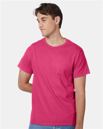 Custom Embroidered  Hanes Authentic T-Shirt 5250 Wow Pink